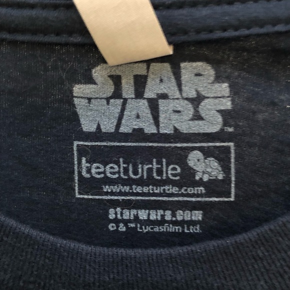 Star Wars Black T-Shirt with Character Princess Leia from the Star Wars - Picture 3 of 5